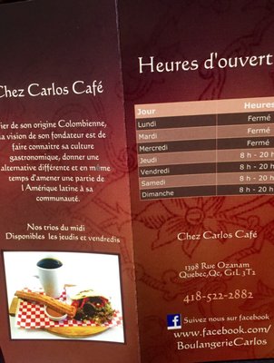 Menu photo 1 Chez Carlos Café Quebec City, QC