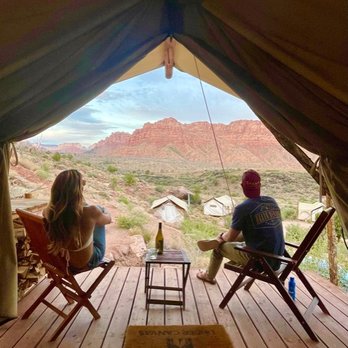 Under Canvas Zion - view from tent - Hotels Near Me - Virgin, Utah