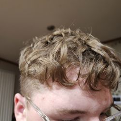 Head Rush Salon - Adding a picture taken 48 hours later, after washing & applying product. Absolutely no curl! Looks the same as before getting the "perm."
