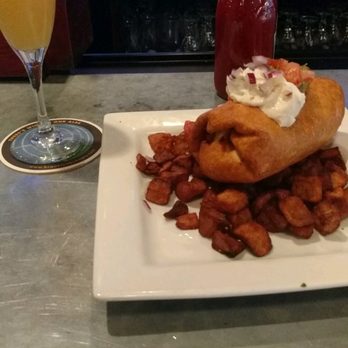 Blu Wolf Bistro - Mimosa and breakfast chimichanga - Gastropubs Near Me - Rochester, New York Blu Wolf Bistro - Mimosa and breakfast chimichanga - Gastropubs Near Me - Rochester, New York