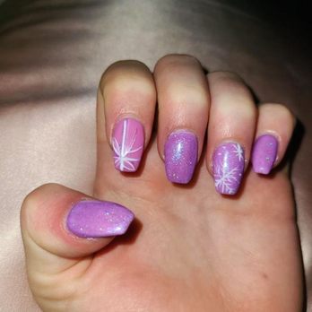 OV Posh Nail Spa - Pink and purple present wrapped acrylics - Nail Salons Near Me - Oro Valley, Arizona OV Posh Nail Spa - Pink and purple present wrapped acrylics - Nail Salons Near Me - Oro Valley, Arizona