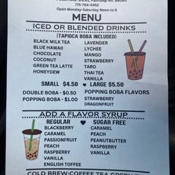 We Love Boba - Menu