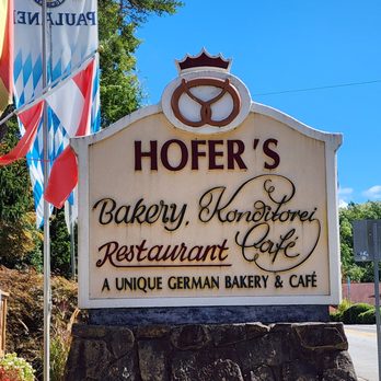Hofer's Bakery & Cafe - Sign - Bakeries Near Me - Helen, Georgia Hofer's Bakery & Cafe - Sign - Bakeries Near Me - Helen, Georgia