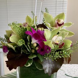 Stunning orchid arrangement.