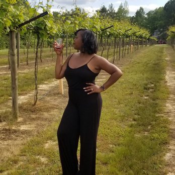 Qualusi Vineyard - Me enjoying my glass of wine. - Wine Tasting Room Near Me - Acworth, Georgia Qualusi Vineyard - Me enjoying my glass of wine. - Wine Tasting Room Near Me - Acworth, Georgia