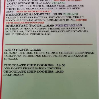 Zenaida's Cafe - Fourth section of their menu - Cafes Near Me - Las Vegas, Nevada