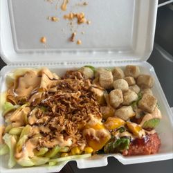 Roll & Poke - Build Your Own 3 Protein Large Poke Bowl