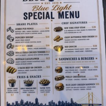 The Blue Light - Menu 6/2026 - Breakfast & Brunch Near Me - San Francisco, California The Blue Light - Menu 6/2026 - Breakfast & Brunch Near Me - San Francisco, California