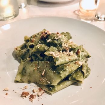 L'Anima - Pesto (pappardelle with mint and arugula pesto with sea scallops). - Italian Near Me - Philadelphia, Pennsylvania