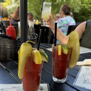 The Albion Hotel - Drinks on the back patio - Hotels Near Me - Bayfield, Ontario The Albion Hotel - Drinks on the back patio - Hotels Near Me - Bayfield, Ontario