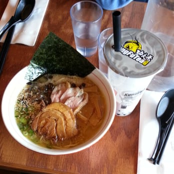 Strings Ramen Shop - Tonkotsu Ramen with pork belly & duck (Ignore the bubble tea! That is not served here) - Ramen Near Me - Chicago, Illinois Strings Ramen Shop - Tonkotsu Ramen with pork belly & duck (Ignore the bubble tea! That is not served here) - Ramen Near Me - Chicago, Illinois