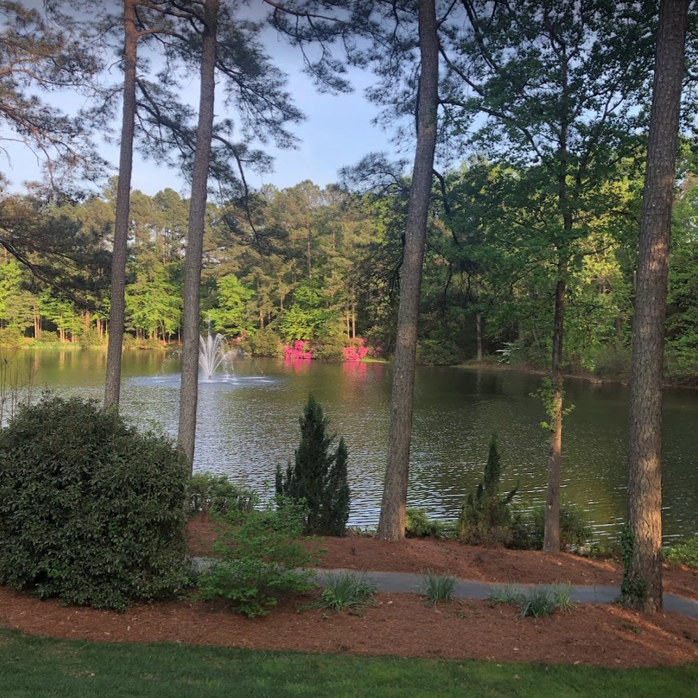 The Umstead Hotel - hotel access lake and fountain - Hotels Near Me - Cary, North Carolina