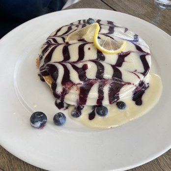 Lighthouse - Lemon Blueberry Ricotta Pancakes - Breakfast & Brunch Near Me - Newport Beach, California