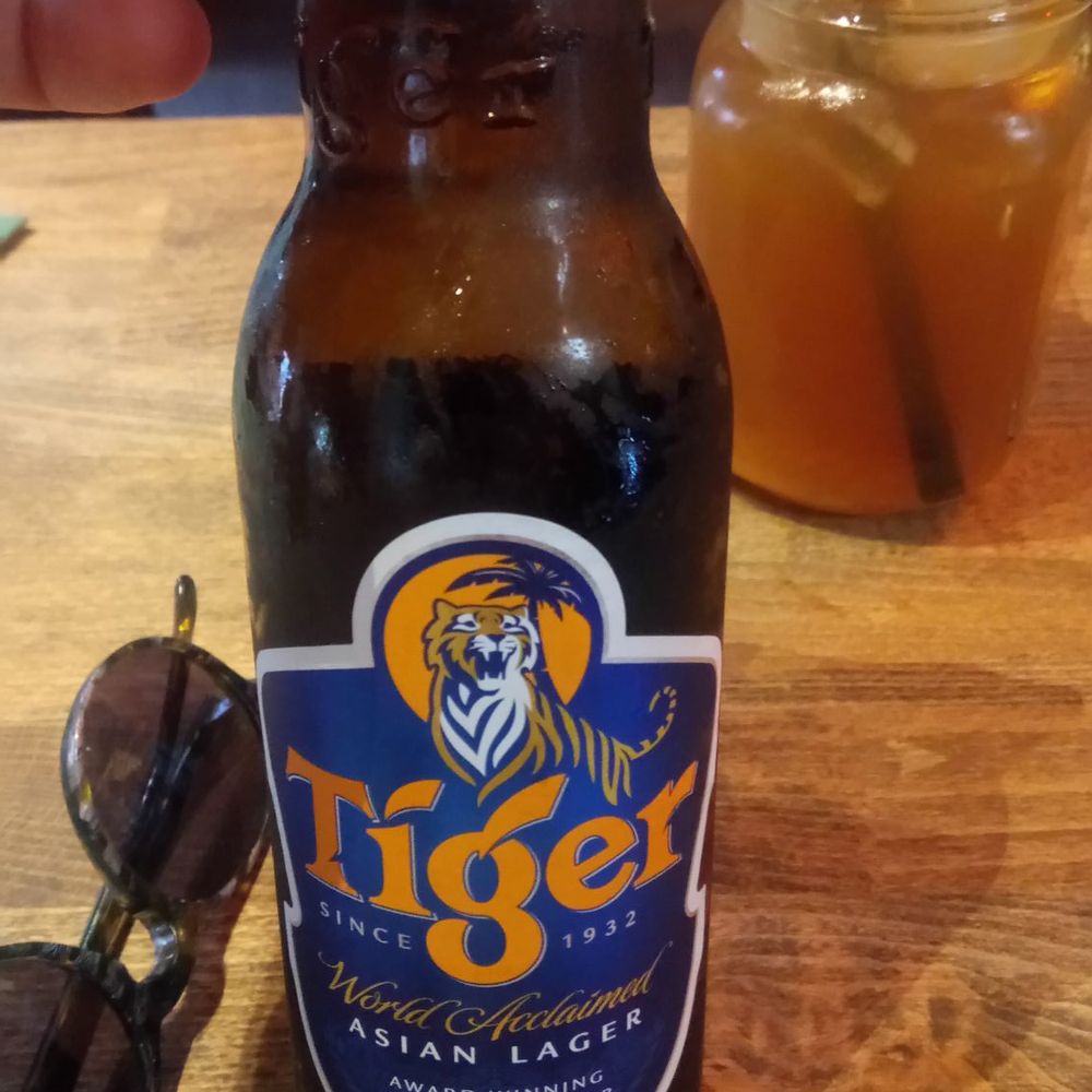 The tiger beer is good