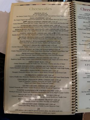 Menu photo 4 The Cheesecake Factory Canoga Park, CA Menu photo 4 The Cheesecake Factory Canoga Park, CA
