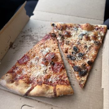NYC Slice Shop - Sausage & pepperoni along with sausage & mushroom. - Pizza Near Me - Kenosha, Wisconsin NYC Slice Shop - Sausage & pepperoni along with sausage & mushroom. - Pizza Near Me - Kenosha, Wisconsin