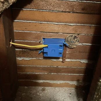 Burton Electric - Since installation did not use a stud for stability, the outlet rocks back and forth in the wall. Good job! - Lighting Fixtures & Equipment Near Me - Vancouver, Washington Burton Electric - Since installation did not use a stud for stability, the outlet rocks back and forth in the wall. Good job! - Lighting Fixtures & Equipment Near Me - Vancouver, Washington