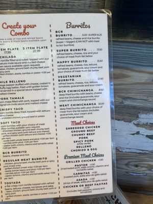 Menu photo 3 Los Panchos Mexican Restaurant Pleasant Hill, CA