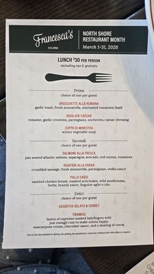 Menu photo 3 Mia Francesca Lincolnwood, IL