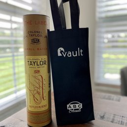 Vault purchase. Colonel E.H. Taylor bourbon Vault purchase. Colonel E.H. Taylor bourbon