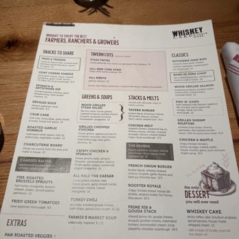 Whiskey Cake - Menu - New American Near Me - Irving, Texas Whiskey Cake - Menu - New American Near Me - Irving, Texas