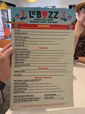 Menu photo 2 Le Buzz Caffe Tucson, AZ