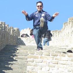 Calvin Chin's Martial Arts Academy - Just kicking it on Great Wall of China!