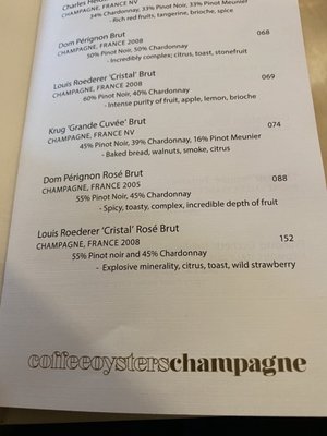 Menu photo 6 Coffee Oysters Champagne Toronto, ON
