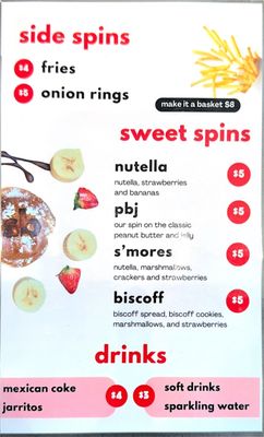 Menu photo 2 Spinning Buns Austin, TX