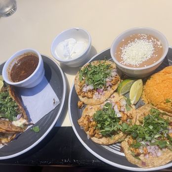 La Campana Mexican & Seafood Restaurant - Combo Chicken tacos, quesa-birria tacos, SO GOOD!!! - Mexican Near Me - Orlando, Florida