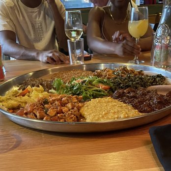 Demera - Family Style minimum of 3 people- (3-7) - Ethiopian Near Me - Chicago, Illinois Demera - Family Style minimum of 3 people- (3-7) - Ethiopian Near Me - Chicago, Illinois
