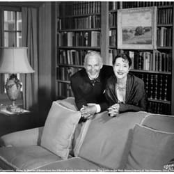 Ten Chimneys - Alfred Lunt and Lynn Fontanne in the Library at Ten Chimneys
