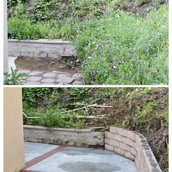 DTP Construction - Pushed back the retaining wall in the side yard to create more space. - Masonry/Concrete Near Me