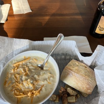 The Ten Top - Broccoli cheddar potato soup. Divine. - American Near Me - Norfolk, Virginia