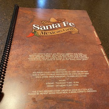 Santa Fe Mexican Grill - Mexican Near Me - Greensboro, North Carolina Santa Fe Mexican Grill - Mexican Near Me - Greensboro, North Carolina