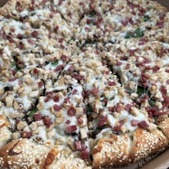 Pinole Pizza House - Chicken Parm & Spinach Pizza with twisted sesame crust - Pizza Near Me - Pinole, California