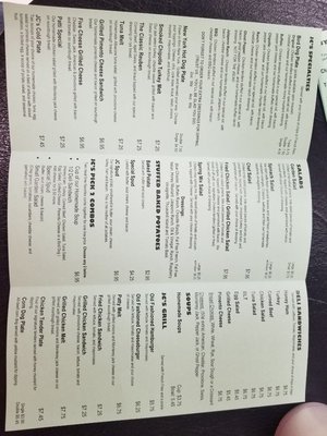 Menu photo 1 J C's Sandwich Shoppe Anderson, SC Menu photo 1 J C's Sandwich Shoppe Anderson, SC
