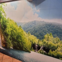 9 Oaks Grill - Mural by the restrooms