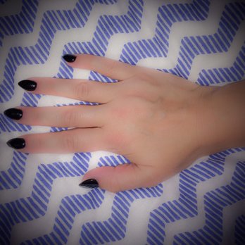 Elegant Nails - Almond shaped black tips by Lynn. This is the best set of nails I've EVER gotten done. Ever. Thank you Lynn!!! - Nail Salons Near Me - Santa Fe, New Mexico Elegant Nails - Almond shaped black tips by Lynn. This is the best set of nails I've EVER gotten done. Ever. Thank you Lynn!!! - Nail Salons Near Me - Santa Fe, New Mexico