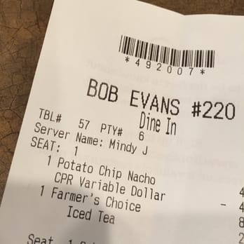 Bob Evans - Refuse service from Mindy J, she acts as if she hates her job.... - Breakfast & Brunch Near Me - Kissimmee, Florida