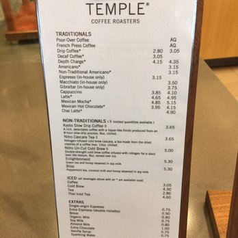 Temple Coffee - Coffee menu - Coffee & Tea Near Me - Davis, California Temple Coffee - Coffee menu - Coffee & Tea Near Me - Davis, California