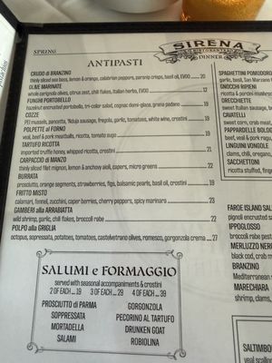 Menu photo 3 Sirena Ristorante Long Branch, NJ Menu photo 3 Sirena Ristorante Long Branch, NJ