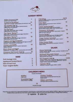 Menu photo 4 Thompson 105 Scottsdale, AZ Menu photo 4 Thompson 105 Scottsdale, AZ