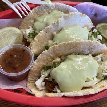 Taqueria Don Omar - Tinga, Asada and Pastor, all with an avocado sauce, plus sides of beans and rice - Mexican Near Me - Prescott Valley, Arizona Taqueria Don Omar - Tinga, Asada and Pastor, all with an avocado sauce, plus sides of beans and rice - Mexican Near Me - Prescott Valley, Arizona