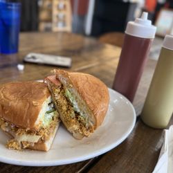 Emelia's Tex-Mex - Emelia's breakfast torta with chorizo and no onions
