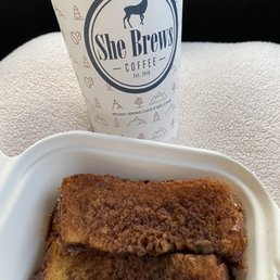 My Large latte and French toast sticks! My Large latte and French toast sticks!