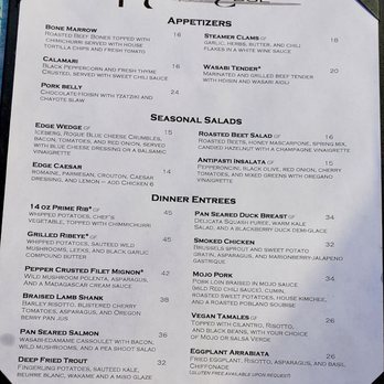 River's Edge Restaurant - Menu. Page 1/2 - Steakhouses Near Me - Grants Pass, Oregon River's Edge Restaurant - Menu. Page 1/2 - Steakhouses Near Me - Grants Pass, Oregon