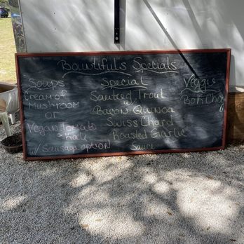Bountiful Farms Bistro - a blackboard with the words bountiful farms - Farmers Market Near Me - Okahumpka, Florida Bountiful Farms Bistro - a blackboard with the words bountiful farms - Farmers Market Near Me - Okahumpka, Florida