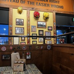 Mission BBQ - Booth and walk art