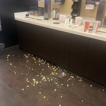AMC Star Gratiot 15 - 10:15 am... disgusting.  Not a single employee around to clean - Cinema Near Me - Clinton Twp, Michigan